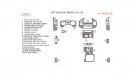 Mitsubishi Pajero 2001, 2002, 2003, 2004, 2005, 2006, Interior Kit, 19 Pcs.