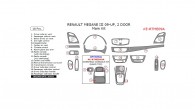 Renault Megane 2009, 2010, 2011, 2012, 2013, 2014, 2015, 2 Door, Main Interior Kit, 18 Pcs.