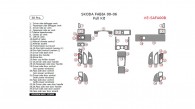 Skoda Fabia 2000, 2001, 2002, 2003, 2004, 2005, 2006, Full Interior Kit, 38 Pcs.