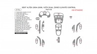 Seat Altea 2004, 2005, 2006, 2007, 2008, With Dual Zone Climate Control, Full Interior Kit, 19 Pcs.