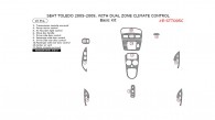 Seat Toledo 2005, 2006, 2007, 2008, 2009, With Dual Zone Climate Control, Basic Interior Kit, 10 Pcs.