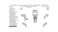 Volkswagen Golf 2005, 2006, 2007, 2008, 4 Door, With Automatic Transmission, With Manual Climate Control, Basic Interior Kit, 20 Pcs. Europe Only