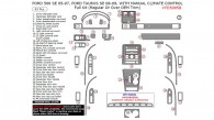 Ford 500 2005, 2006, 2007, Ford Taurus 2008-2009, (SE Only) With Manual Climate Control, Full Interior Kit (Regular Or Over OEM Trim), 43 Pcs.