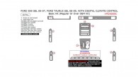 Ford 500 2005, 2006, 2007, Ford Taurus 2008-2009, (SEL Only) With Digital Climate Control, Basic Interior Kit (Regular Or Over OEM Trim), 10 Pcs.