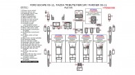 Ford Escape 2008, 2009, 2010, 2011, 2012, Mazda Tribute 2008-2011, Mercury Mariner 2008-2011, Full Interior Kit, 49 Pcs.