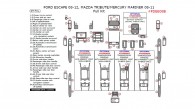 Ford Escape 2008, 2009, 2010, 2011, 2012, Mazda Tribute 2008-2011, Mercury Mariner 2008-2011, Full Interior Kit, 49 Pcs.