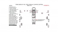 Ford Edge 2007-2008, With Manual Climate Control, Basic Interior Kit, 30 Pcs.