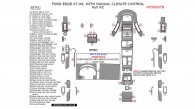 Ford Edge 2007-2008, With Manual Climate Control, Full Interior Kit, 58 Pcs.