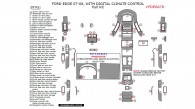 Ford Edge 2007-2008, With Digital Climate Control, Full Interior Kit, 59 Pcs.