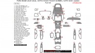Ford Edge 2015, 2016, 2017, 2018, With 8-Inch Touch Screen, With Sony Audio, Full Interior Kit, 51 Pcs.