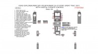 Ford Explorer Sport Trac (2007)/Explorer (2006-2007), Mercury Mountaineer (2006-2007), With Digital Climate Control, Basic Interior Kit, 33 Pcs.