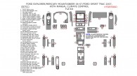 Ford Explorer Sport Trac (2007)/Explorer (2006-2007), Mercury Mountaineer (2006-2007), With Manual Climate Control, Full Interior Kit, 64 Pcs.