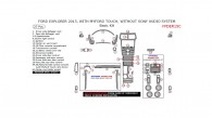 Ford Explorer 2015, With MyFord Touch, Without Sony Audio System, Basic Interior Kit, 27 Pcs.