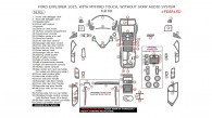 Ford Explorer 2015, With MyFord Touch, Without Sony Audio System, Full Interior Kit, 55 Pcs.