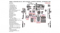 Ford F-250, F-550 2005, 2006, 2007, Without OEM, With Digital Climate Control, Extended Cab, Full Interior Kit, 44 Pcs