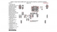 Ford F-250, F-550 2008, 2009, 2010, With Digital Climate Control, Basic Interior Kit, 66 Pcs.