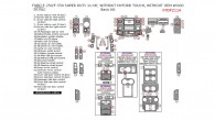 Ford F-250, F-550 2011, 2012, 2013, 2014, 2015, 2016, Without MyFord Touch, Without OEM Wood, Basic Interior Kit, 57 Pcs.