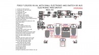 Ford F-250, F-550 1999, 2000, 2001, 2002, 2003, 2004, With Small Electronic 4Wd Switch or W/o Electronic 4Wd Switch, Basic Interior Kit, 34 Pcs.