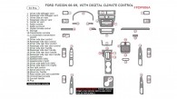 Ford Fusion 2006, 2007, 2008, 2009, Interior Dash Kit, With Digital Climate Control, 34 Pcs,