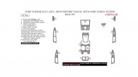 Ford Fusion 2013, 2014, 2015, With MyFord Touch, With Sony Audio System, Basic Interior Kit, 14 Pcs.