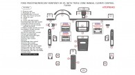 Ford Freestar / Mercury Monterey 2004, 2005, 2006, 2007, Full Interior Kit With Triple Zone Manual Climate Control, 33 Pcs