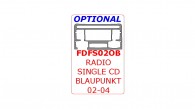 Ford Focus 2002, 2003, 2004, Interior Dash Kit, Optional BLAupUNKT Radio With Single CD, 1 Pcs.