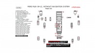 Ford Flex 2009, 2010, 2011, 2012, Without Navigation System, Main Interior Kit, 31 Pcs.