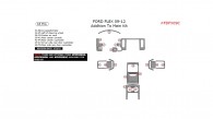 Ford Flex 2009, 2010, 2011, 2012, Addition To Main Interior Kit, 18 Pcs.
