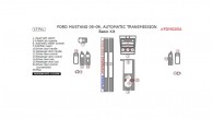 Ford Mustang 2005, 2006, 2007, 2008, 2009, Automatic, Basic Interior Kit, 17 Pcs.