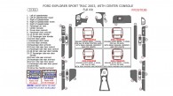Ford Explorer Sport Trac 2003, Full Interior Kit, With Center Console Interior Kit, 33 Pcs.