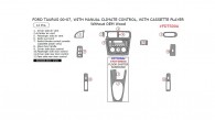 Ford Taurus 2000, 2001, 2002, 2003, 2004, 2005, 2006, 2007, Interior Kit, With Manual Climate Control, With Cassette Player, Without OEM Wood, 12 Pcs.
