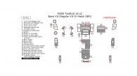 Ford Taurus 2010, 2011, 2012, Basic Interior Kit (Regular Kit Or Match OEM), 32 Pcs.
