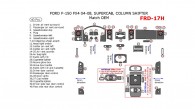 Ford F-150 2004, 2005, 2006, 2007, 2008, Interior Dash Kit, FX4, SuperCab, Column Shifter, 40 Pcs., OEM Match
