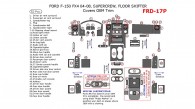 Ford F-150 2004, 2005, 2006, 2007, 2008, Interior Dash Kit, FX4, SuperCrew, Floor Shifter, Covers OEM Trim, 52 Pcs.