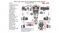 Ford F-150 2004, 2005, 2006, 2007, 2008, Interior Dash Kit, LARIAT/KING RANCH, SuperCrew, Floor Shifter, Covers OEM Trim, 50 Pcs.