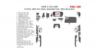 Ford F-150 1999, Extended Cab, Full Interior Kit, With Arm Rest, Extended Cab, With Glove Box, 28 Pcs.