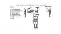 Ford Explorer / Mercury Monterey 1995-1996, 2 Door, Full Interior Kit, With Trip Computer, 11 Pcs.