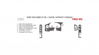 Ford Explorer / Mercury Monterey 1997, 1998, 1999, 2000, 2001, 2 Door, Basic Interior Kit, 7 Pcs,