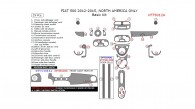 Fiat 500 2012, 2013, 2014, 2015, Basic Interior Kit (North America Only), 29 Pcs.