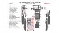 GMC Sierra Denali 2003, 2004, 2005, 2006, Crew Cab, Full Interior Kit, 24 Pcs., Match OEM