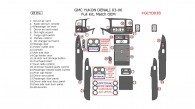 GMC Yukon Denali 2003, 2004, 2005, 2006, Full Interior Kit, 28 Pcs., OEM Match.