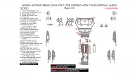 Honda Accord Sedan 2016-2017, For Models With 7-Inch Display Audio, Basic Interior Kit, 43 Pcs.