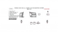 Honda Civic 2006, 2007, 2008, 2009, 2010, 2011, 2 Door, W/o Navigation System, Basic Interior Kit, 14 Pcs.