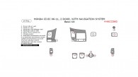 Honda Civic 2006, 2007, 2008, 2009, 2010, 2011, 2 Door, With Navigation System, Basic Interior Kit, 14 Pcs.
