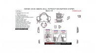 Honda Civic 2012, Without Navigation System, Basic Interior Kit (Sedan Only), 26 Pcs.