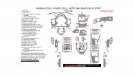 Honda Civic 2012, With Navigation System, Full Interior Kit (Coupe Only), 45 Pcs.