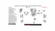 Honda Civic 2013, With Navigation System, Basic Interior Kit (Sedan Only), 37 Pcs.