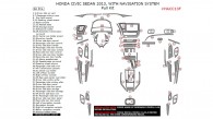 Honda Civic 2013, With Navigation System, Full Interior Kit (Sedan Only), 66 Pcs.