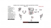 Honda Civic 2013, With Navigation System, Basic Interior Kit (Coupe Only), 35 Pcs.
