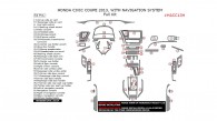 Honda Civic 2013, With Navigation System, Full Interior Kit (Coupe Only), 54 Pcs.